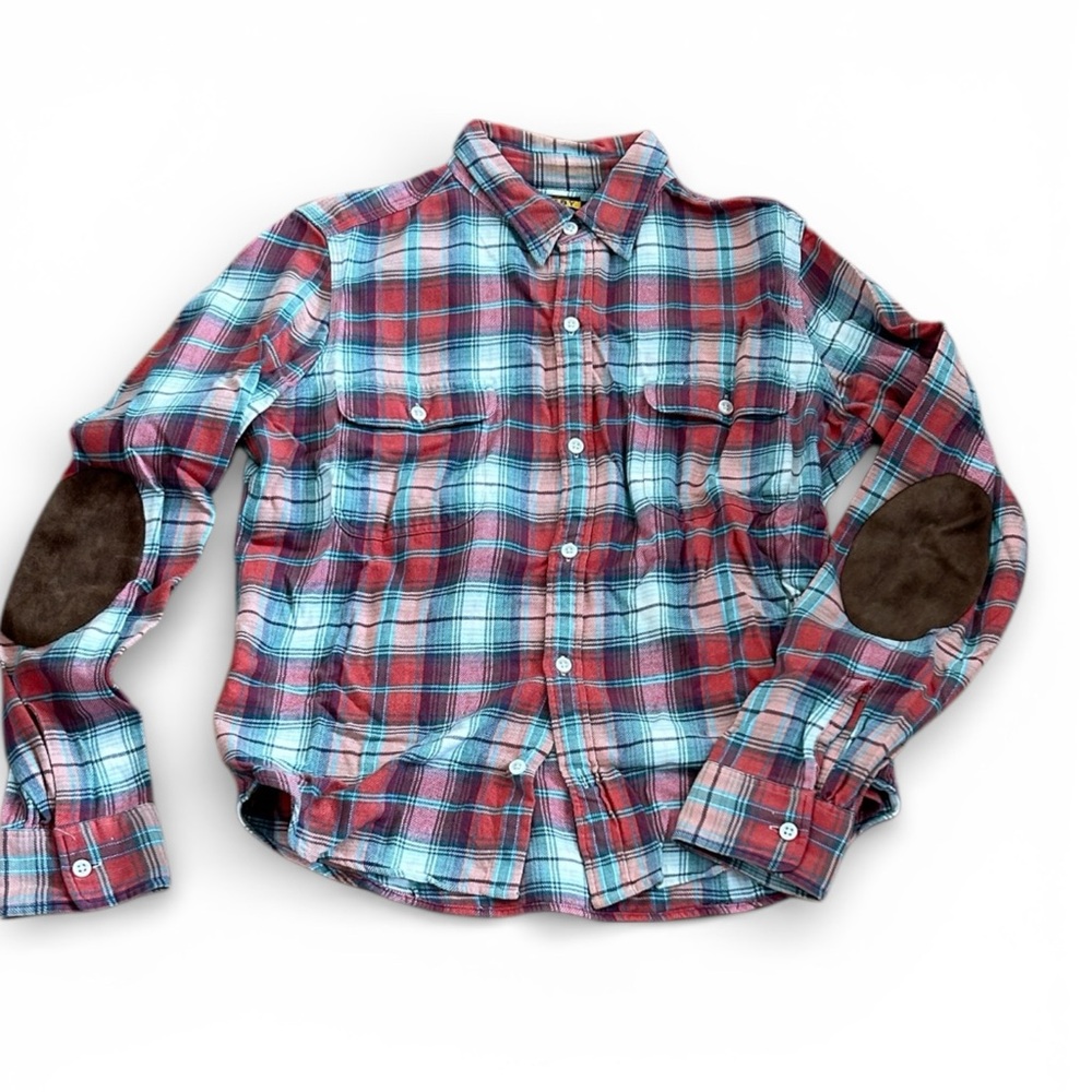 Ralph Lauren Rugby Plaid Shirt Red Teal